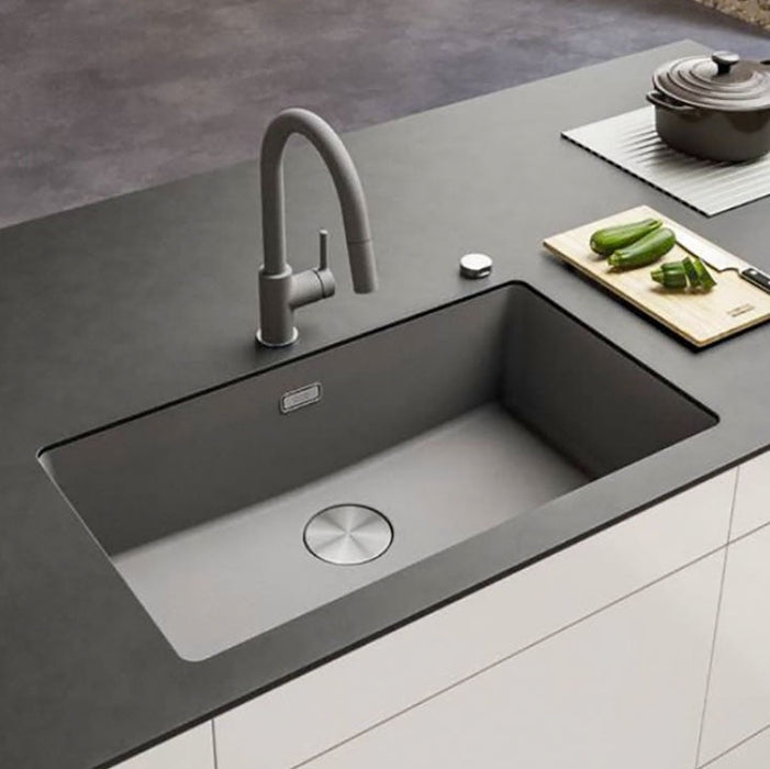 76cm 瑞士 Franke 花崗岩水槽｜耐高溫280度，抗刮不吃色