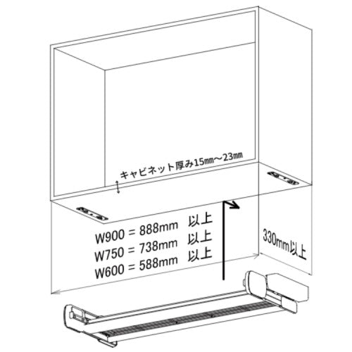 日本 DAYDO Z型下拉收納架｜雙層 60cm