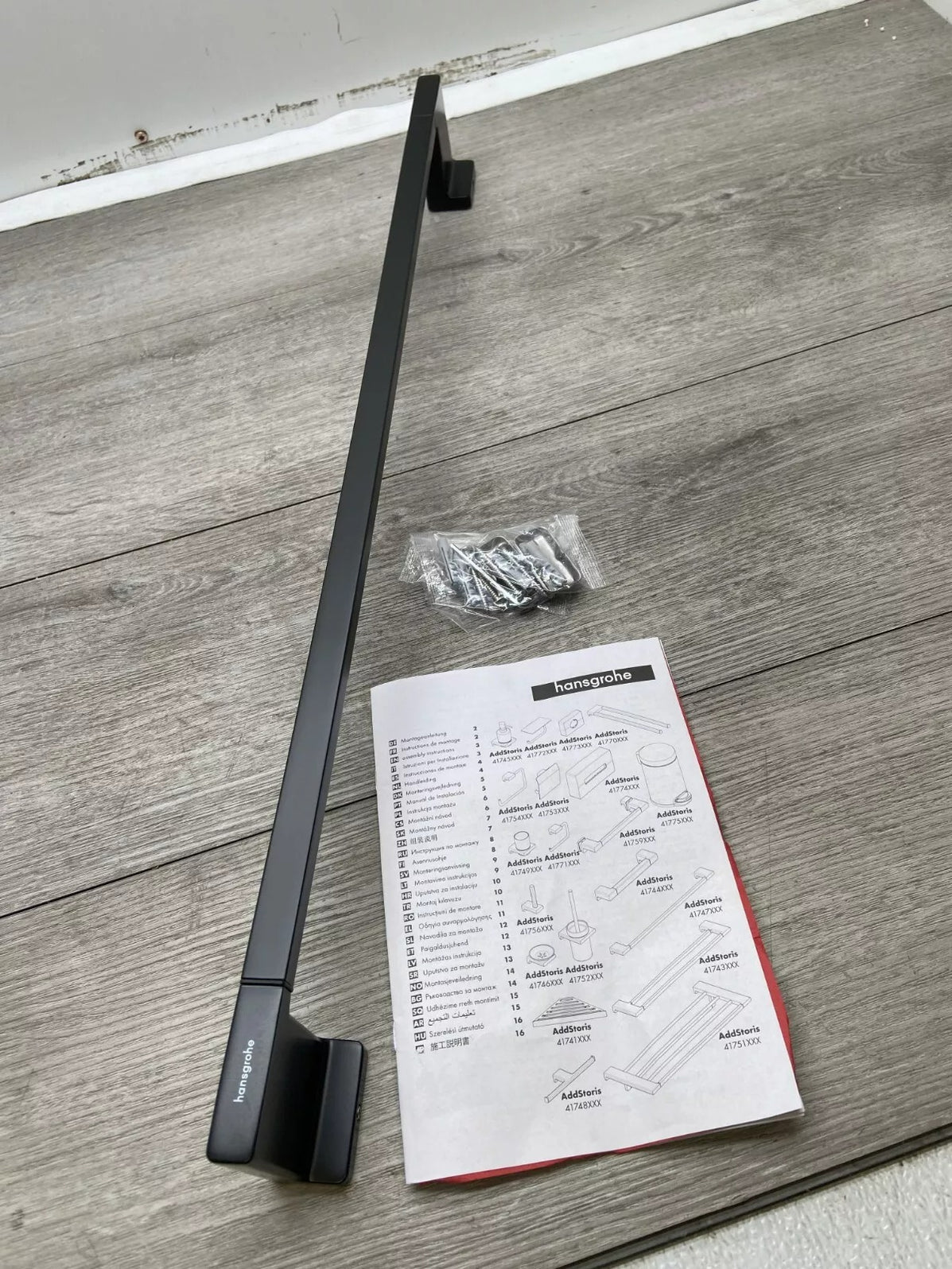 Hansgrohe AddStoris 扶手｜毛巾桿｜毛巾架｜浴巾架｜65cm｜有客製色 41747340 41747000 41747700 ...