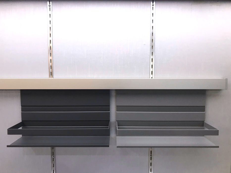 德國 MosaiQ 廚房置物架｜防跌落護欄款｜深色款