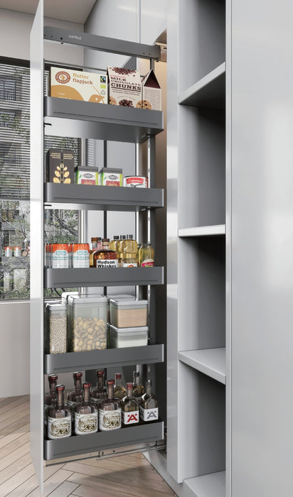 德國 Hafele tallAGENT 廚房高身櫃(深灰色)｜承重80kg｜大容量收納首選