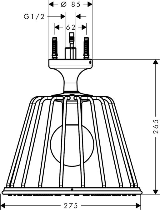 AXOR LampShower by Nendo 燈座造型花灑頭 - 是燈也是花灑