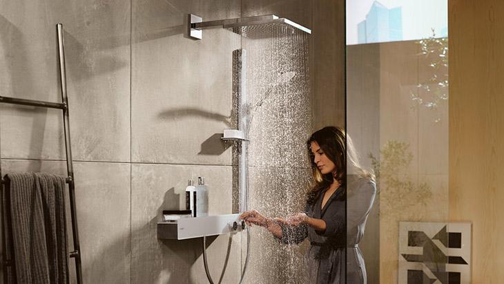 Hansgrohe 置物檯式恆溫龍頭 ShowerTablet 600 - 花灑/蓮蓬頭雙出水